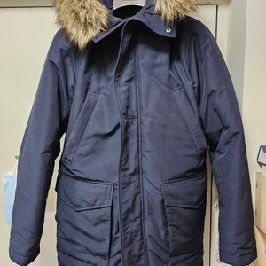 Uniqlo Ultra Warm Hybrid Down Coat - Navy - Extra Small